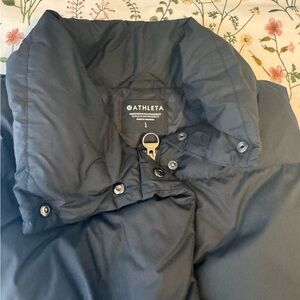 Athleta Black Downtown Puffer Vest